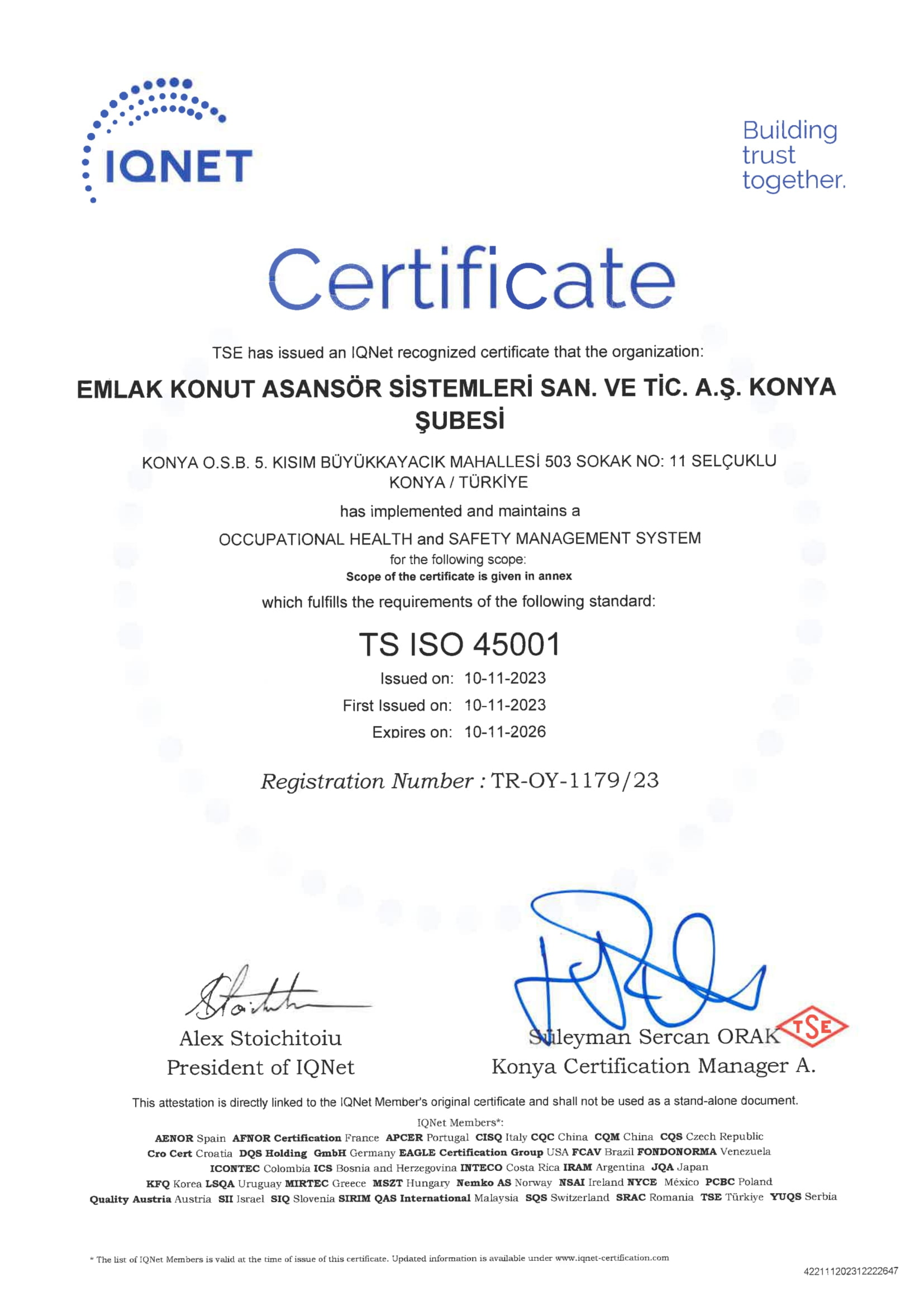 TS ISO 45001